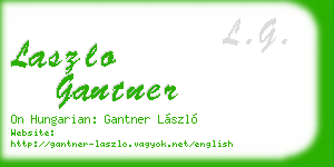 laszlo gantner business card